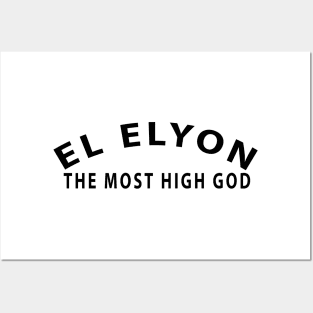 El Elyon Most High God Inspirational Christian Posters and Art